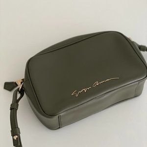 ARMANI Green Leather Crossbody Bag